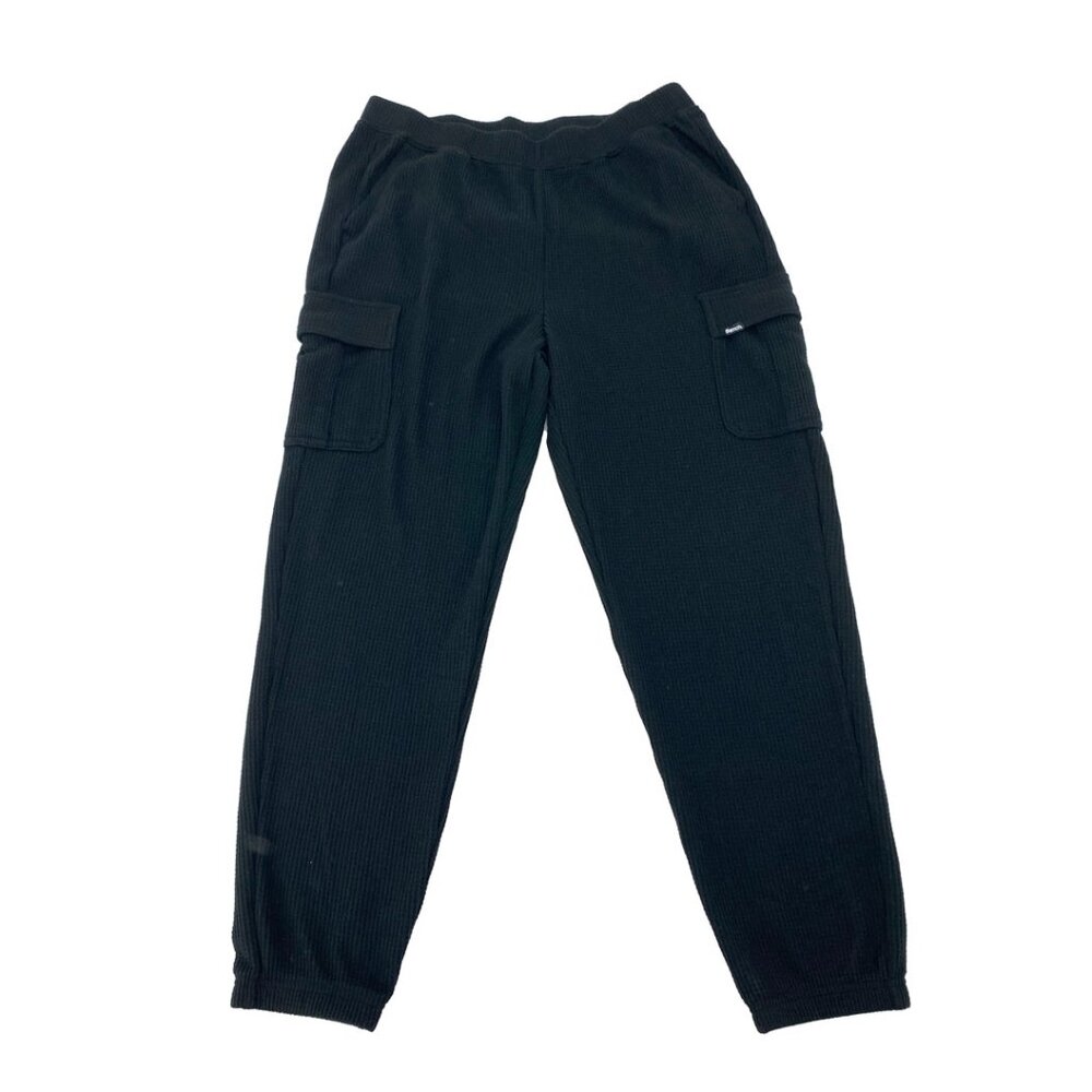 Bench Women's Waffle Cargo Lounge Pants / Black / Various Sizes